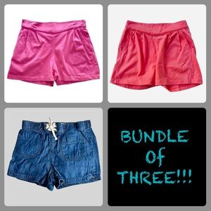 Bundle of Tea & Hudson shorts. Size 6. 3 pair.